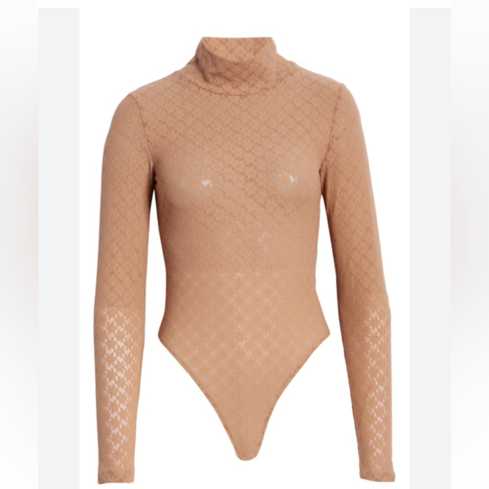Open Edit long sleeve lace bodysuit